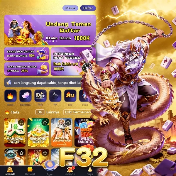 F32 Bonus Member Baru 100%